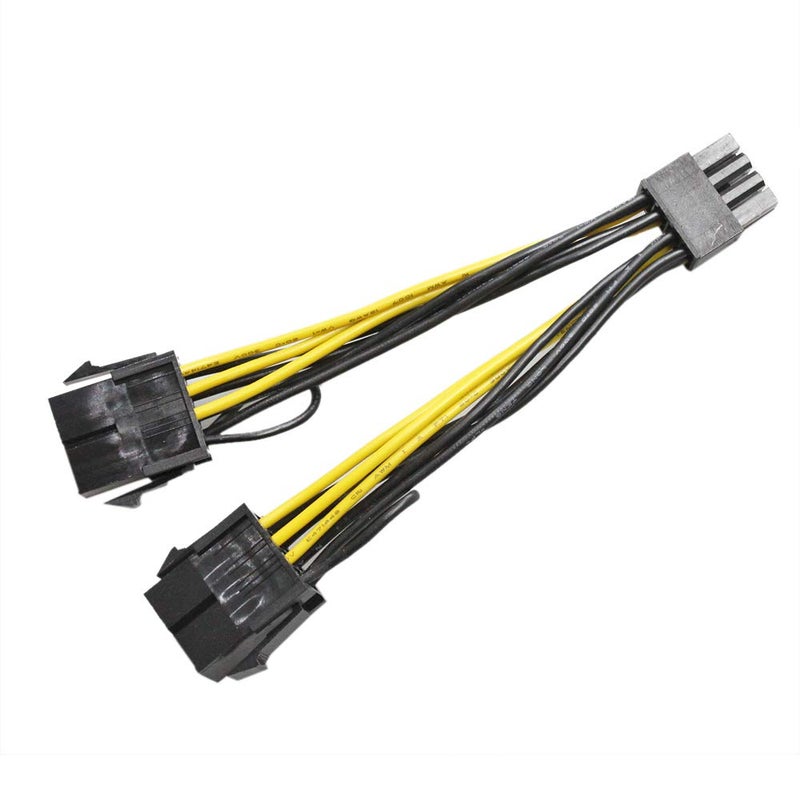 GinTai 8-Pin GPU Female to PCI-E 8-Pin Male Graphics Card Power Extension Cable (GPU to GPU) Adapter for NVIDIA Tesla K80 M60 M40 P100 030-0571-000 (4-inch; 10cm) - Image 1